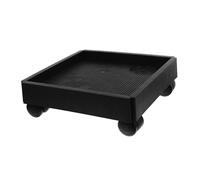 FUTUREORYY Support de Plante Carré avec roulettes Épaisses pour Pots de Fleurs Plateau de Jardinière Noir Café Protecteur pour Pépinière et Bonsaï