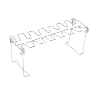 FUTUREORYY Support Pliable pour Cuisses De Poulet Barbecue Grille INOX 14 Emplacements Cuisson Uniforme en Extérieur Accessoire Pratique pour Grillades Et Rôti