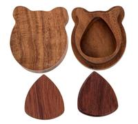FUTUREORYY Support pour Médiator De Guitare Bois Massif Ensemble De Médiators pour Guitare Folk Et Électrique Accessoire Pratique