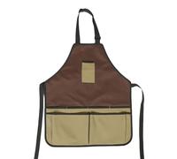 FUTUREORYY Tablier de Jardinier Imperméable en Tissu Oxford, Taille Unique Ajustable, avec Grandes Poches Multiples pour Outils et Sacoche de Ceinture, pour Cueillette, Désherbage et Récolte