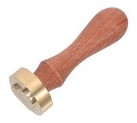 FUTUREORYY Tampon à Glace en Laiton Forme Cœur Manche en Bois, Accessoire de Bar pour Découpe Facile des Glaçons, pour Bar à Domicile et Cocktails