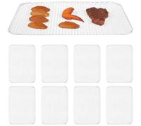 FUTUREORYY Tapis de Barbecue en Maille D’Aluminium Jetable 10 Pièces pour Grillades en Extérieur, Tapis Antiadhésif Résistant, Accessoires Barbecue pour Camping et Pique-niques
