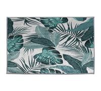 FUTUREORYY Tapis De Sol Carré en Feuille De Plantain 40x60 Cm Vert Naturel Motif Tropical Feuilles De Bananier pour Chambre Salon Décoration Intérieure