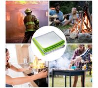 FUTUREORYY Tapis Ignifuge Et Coussin Isolant pour Barbecue Extérieur, Couverture Résistante Au Feu 50x50 Cm, Protection Thermique Pliable Et Légère, Cuisine, Cheminée Et Camping