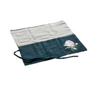 FUTUREORYY Trousse à Outils D’Ikebana Professionnelle en Tissu Coton Résistant, Paquet Multifonction pour Fleuriste, Rangement Pratique pour Ciseaux et Cutter, Style Chinois, pour Art Floral