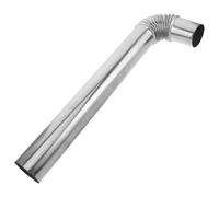 FUTUREORYY Tuyau Échappement Acier Inoxydable Coudé pour Conduit de Cheminée Tube Métallique pour Poêle à Bois Chaudière de Chauffage Ventilation Maison et Cuisine Installation Rapide