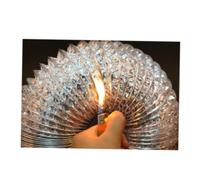 FUTUREORYY Tuyau Évacuation Flexible Aluminium pour Ventilation Hvac Gaine Conduit Air Sèche Linge Résistance Haute Température