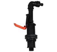 FUTUREORYY Valve Eau Plastique Antivol avec Clé à Raccord Rapide Ensemble Corps Tige Coude Connecteur pour Robinet Jardin Sécurisé et Installation Facile