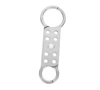 FUTUREORYY Verrou de Sécurité Aluminium Double Tête à Moraillon Verrouillage Industriel Polyvalent pour Consignation et Cadenas Casier Collège Sport