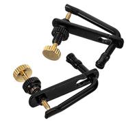FUTUREORYY Violin Fine Tuning Tools 2Pcs Alloy String Adjusters Black Gold Finish Suitable for Violin String Tuning Reducing Inaccuracies