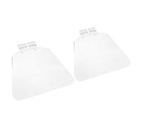 FUTUREORYY Visière de Protection Oculaire pour Meuleuse de Banc 6 Pouces Transparente en Plastique Solide, Garde-œil Réutilisable, Bouclier de Sécurité pour Meulage, Lot de 2 Pièces, Usage