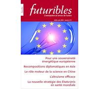 Futuribles 473, juillet-août 2026. Pour une souveraineté énergétique européenne: Recompositions diplomatiques en Asie