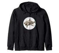 Futuriste Great White Shark Robot Retro Sci-FI Sweat à Capuche