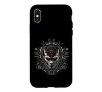 Futuriste HUD Gear Cyber Interface AI Core Art Coque pour iPhone X/XS