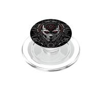Futuriste HUD Gear Cyber Interface AI Core Art PopSockets PopGrip pour MagSafe