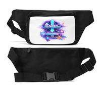 Futuristic Digital Upload Interface Sac banane unisexe Noir