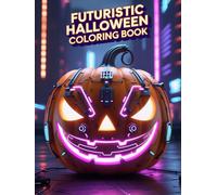 Futuristic Halloween Coloring Book: Neon-Inspired Spooky Designs with Dark Aesthetic Characters, Sci-Fi Costumes, and Creepy Scenes for Stress Relief, Relaxation, and Creative Fun for Adults and Teens