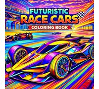 Futuristic Racecars Coloring Book: Relax and Unwind Letting Your Imagination Run Wild