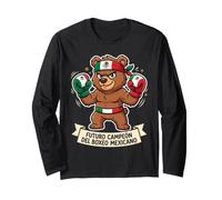Futuro Campeón Del Boxeo Mexicano Cute Bear Gants de Boxe Manche Longue