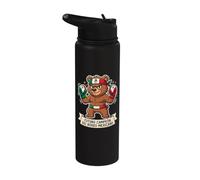 Futuro Campeón del Boxeo Mexicano Cute Bear Gants de boxe Stainless Steel Insulated Water Bottle