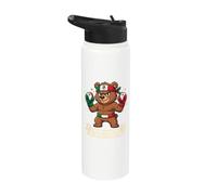 Futuro Campeón del Boxeo Mexicano Cute Bear Gants de boxe Stainless Steel Insulated Water Bottle