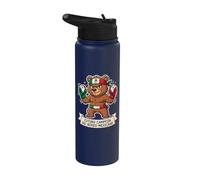 Futuro Campeón del Boxeo Mexicano Cute Bear Gants de boxe Stainless Steel Insulated Water Bottle