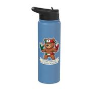 Futuro Campeón del Boxeo Mexicano Cute Bear Gants de boxe Stainless Steel Insulated Water Bottle