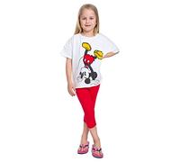 FUTURO FASHION Legging Court en Coton pour Enfants 3/4 - Pantalon Capri Basique uni pour Enfants de 2 à 13 Ans, Rouge, 4-5 Ans