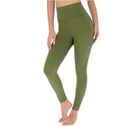 FUTURO FASHION Legging Taille Haute Doux et décontracté pour Femme - Confortable au Quotidien - Extensible - Non Transparent - Taille S à XXL, Kaki, L-XL