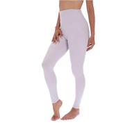 FUTURO FASHION Legging Taille Haute Doux et décontracté pour Femme - Confortable au Quotidien - Extensible - Non Transparent - Taille S à XXL, Lilas, S-M