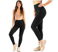 FUTURO FASHION Legging Taille Haute Femme, Fibre de Bambou Doux au Beurre Contrôle du Ventre Mesdames Casual Gym Workout Pantalon de Yoga Extensible Femme Leggings Noirs Doux Leggings au Beurre S-XXL