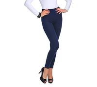 FUTURO FASHION - Legging Thermique pour Femme - Doublure Polaire/très Chaud - FX2P8 - Bleu Marine - 50