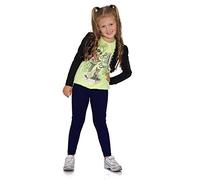 FUTURO FASHION Leggings en Coton pour Enfants Pantalons pour Filles uni Pleine Longueur Pantalons pour Enfants Leggings pour Enfants Leggings colorés pour Filles et Enfants, âge 2-13
