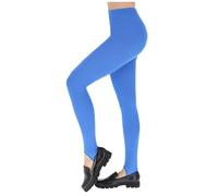 FUTURO FASHION Leggings Style Hiver Longeur aux Chevilles Très Chaud Épais Coton Polaire À L'intérieur Toutes Les Tailles LSYX 42, Bleu Roi