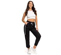 FUTURO FASHION Pantalon De Jogging en Coton pour Femme avec Poches Et Taille Élastique Coupe Décontractée pour Femme pour La Course À Pied Jogging Doux Et Léger Pantalon De Sport Taille S-XL