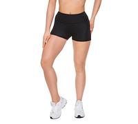FUTURO FASHION Short de yoga super doux en coton élastique extensible, legging court respirant pour femme, pantalon de yoga, cyclisme, sport, tailles 36 à 50 PSL5, Push Up Noir, 38