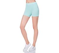 FUTURO FASHION® - Short Moulant de Yoga - Coton très Doux/Extensible - Tailles 36 à 50 - PSL5 - Menthe - 44