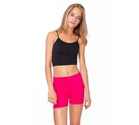 FUTURO FASHION® - Short Moulant de Yoga - Coton très Doux/Extensible - Tailles 36 à 50 - PSL5 - Rose - 40