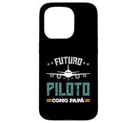 Futuro Piloto Como Papá Avión Aviación Regalo Piloto Coque pour iPhone 15 Pro