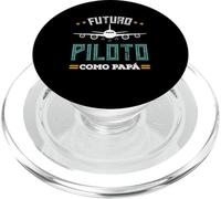 Futuro Piloto Como Papá Avión Aviación Regalo Piloto PopSockets PopGrip pour MagSafe
