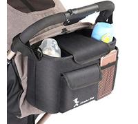 Fututech 2 en 1 Sac Organisateur pour Poussette Landau Sacs à Bandoulière Pochette Sac de Rangement Universel Grande Capacité storage bag for Stroller