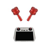 Fututech 2 Pcs Joystick en Aluminium pour DJI RC Mini 3 Pro Bascule Joystick pour Télécommande avec Ecran Haute Sensibilité Design Ergonomique Accessoires de Drone (Rouge)