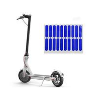 Fututech 20 Pcs Autocollant Réfléchissant Pet Bande Réfléchissante pour Scooter Electrique Xiaomi M365/Pro Accessoires Trottinettes (Bleu)