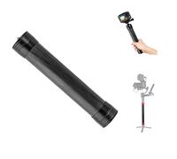 Fututech 21cm 1/4 3/8 Tige d'extension en Fibre de Carbone Monopode pour DJI Ronin S pour Moza Air/Feiyu V2 / Zhiyun G5 Cardan Stabilisateur Selfie Stick pour Caméra d'action (Noir)