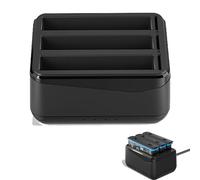 Fututech 3-en-1 Station de Charge Rapide pour Insta360 X4 Chargeur Batterie Intelligent pour Caméras d'action Charging Hub Accessoire