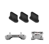Fututech 3 pcs Type-C Bouchon Anti-Poussière pour DJI MIni3 Mini3 Pro RC RC-N1 Imperméable Capuchon pour Drone Smart Phone Accessoires Dust Plug (Noir)