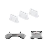 Fututech 3 pcs Type-C Bouchon Anti-Poussière pour DJI Mini3 Mini3 Pro RC RC-N1 Imperméable Capuchon pour Drone Smart Phone Accessoires Dust Plug (Blanc)