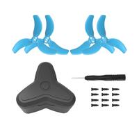 Fututech 3032S Kit 4 pcs Hélices Colorées pour DJI Avata2 Hélice CCW CW pour Drone Réduction du Bruit Accessoires Pièce de Remplacement (Bleu)