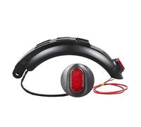 Fututech 8 Pouces Garde-Boue Arrière + Feu Arrière pour Kugoo Anti-Vibration Accessoires pour Scooter Electriques Pièce de Rechange Trottinettes Fender Light