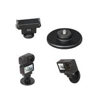 Fututech Adaptateur à Démontage Rapide + Base Magnétique pour DJI Osmo Nano/Action 6 Support Réglable pour Caméra d'action Accessoire